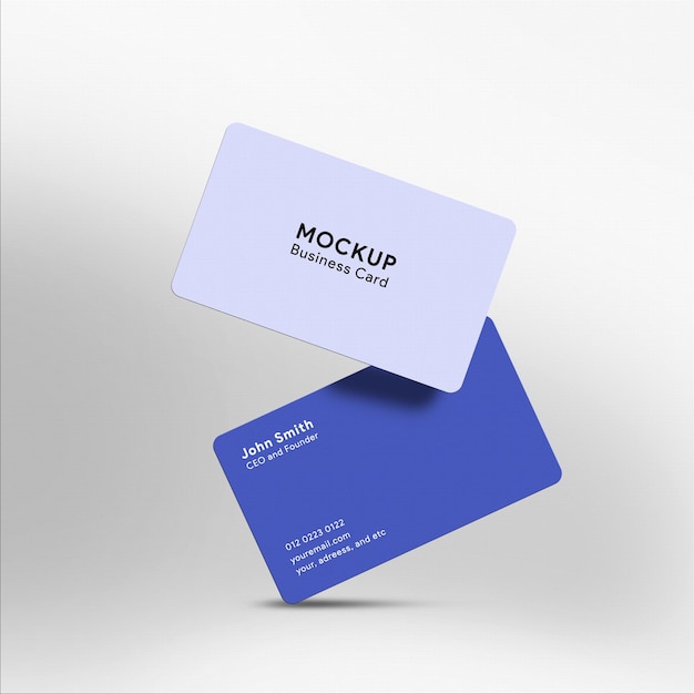 PSD premium clean background business card mock up