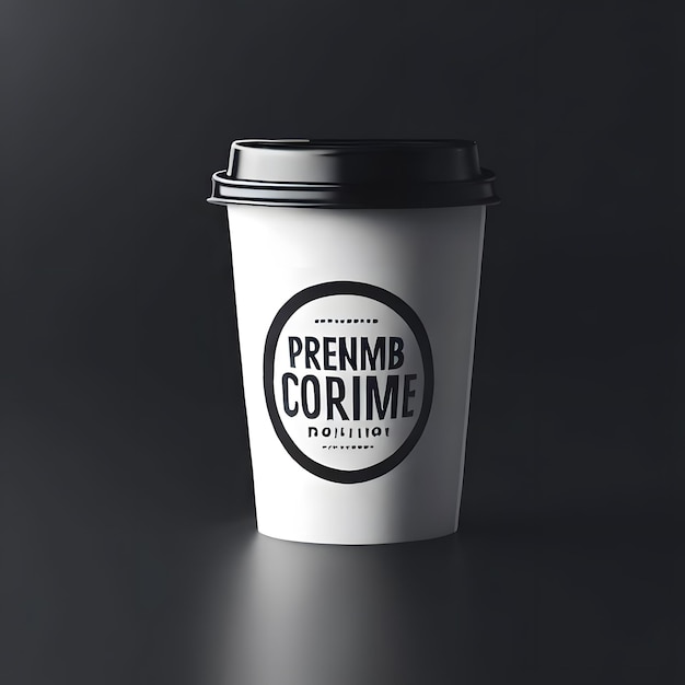 PSD premium coffee cup mockup for a coffee shop