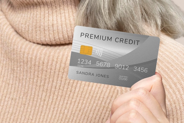 PSD premium credit card mockup psd