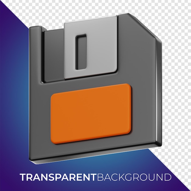 分離された背景のプレミアムディスクストレージアイコン3dレンダリング
