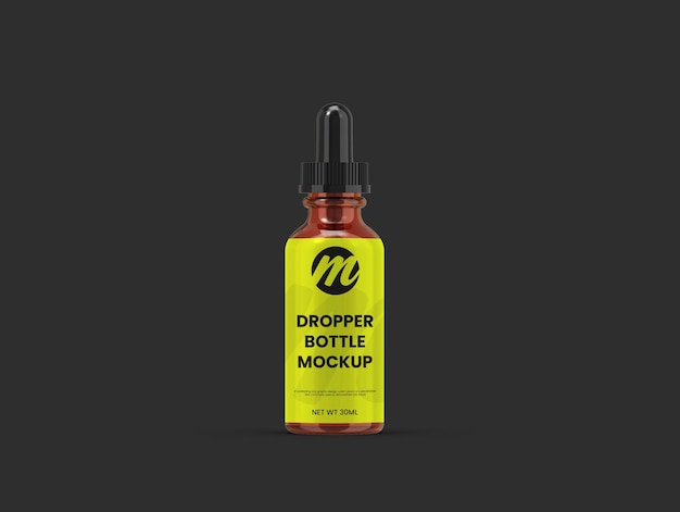 Premium dropper bottle mockup