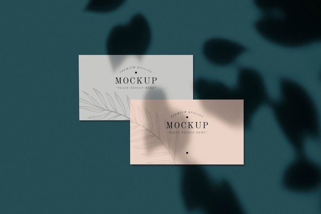 Premium kwaliteit visitekaartje mockup psd
