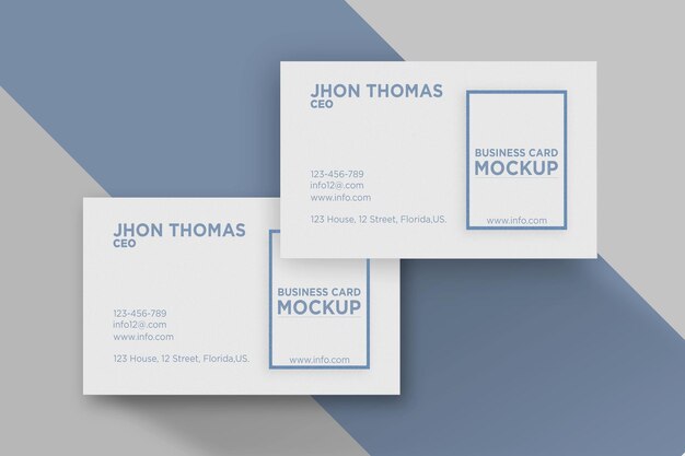 PSD premium look coll business card mockup