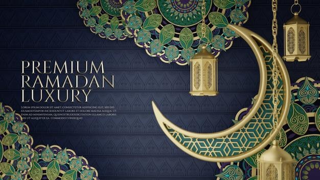 PSD premium luxury ramadan background