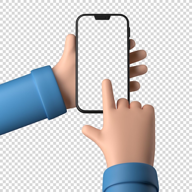 Premium mobile phone screen isolated png