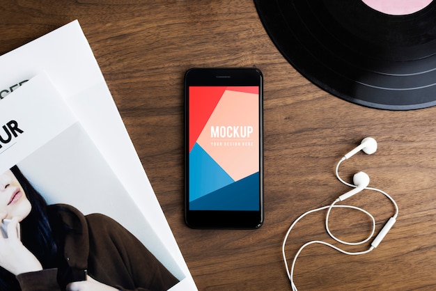 premium mobile phone screen mockup template