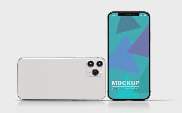 Premium mobile phone screen mockup