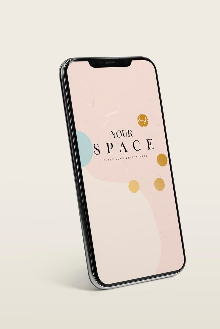 PSD premium mobile phone screen mockup