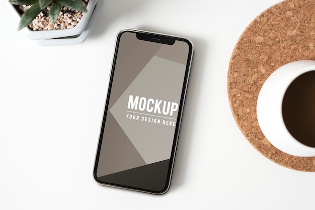 Premium mockup voor mobiele telefoons