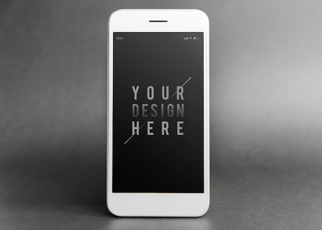 Premium mockupsjabloon voor mobiele telefoon