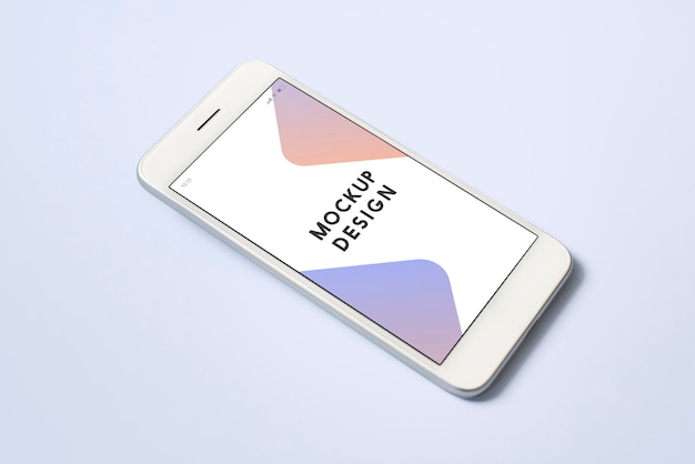 Premium mockupsjabloon voor mobiele telefoon