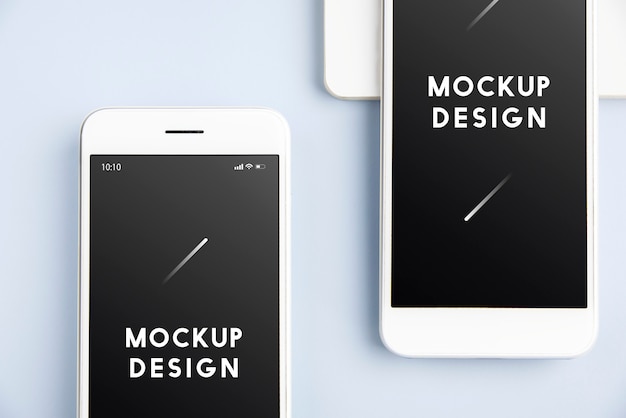 Premium mockupsjabloon voor mobiele telefoon