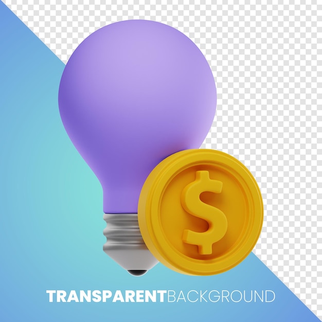 Premium Money Finance icon 3d rendering High Resolution PNG tranparent background