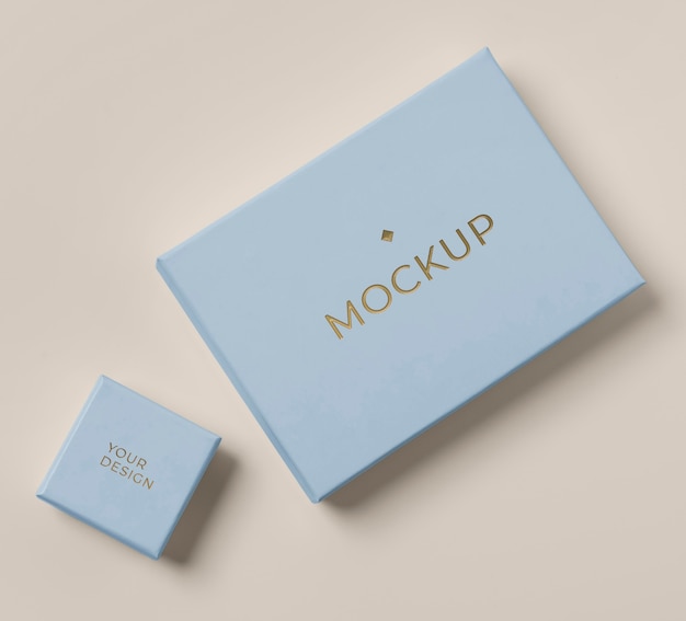 Premium packaging mock-up composition