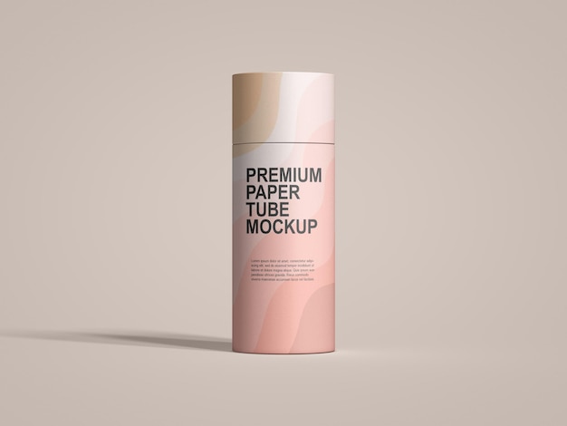 Premium paper tube mockup