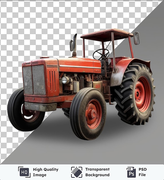 PSD immagine premium del trattore fotografico realistico farmer_s