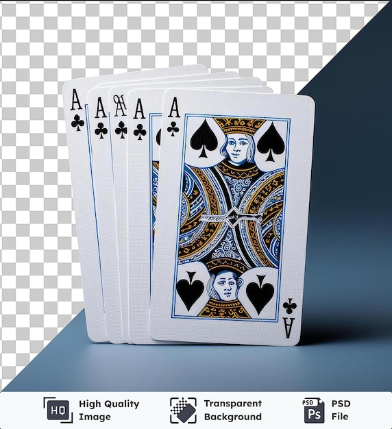PSD premium picture of realistic photographic magician_s playing cards