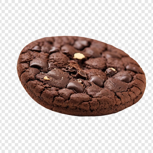 PSD cookie al cioccolato psd premium isolato su uno sfondo trasparente realistico e delizioso