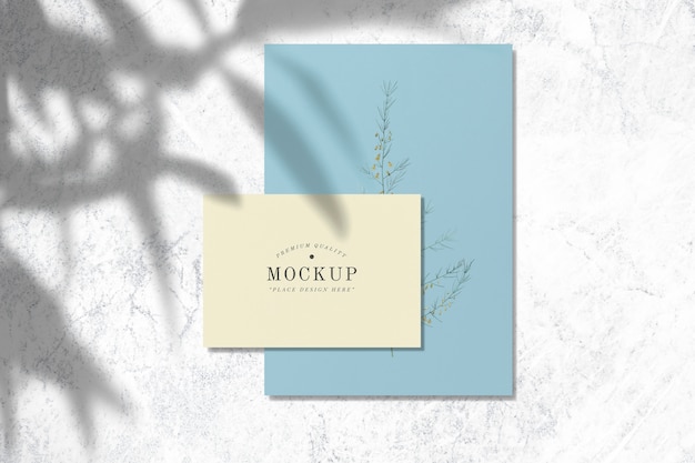 premium quality design card mockups
