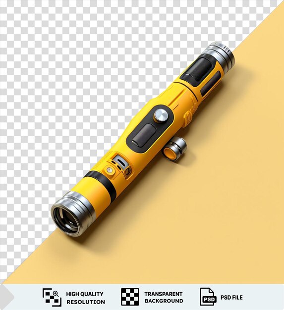 PSD premium of realistic photographic dermatologists dermatoscope on a yellow background
