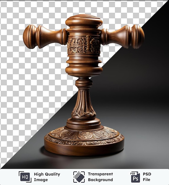 PSD premium of realistic photographic judge_s gavel