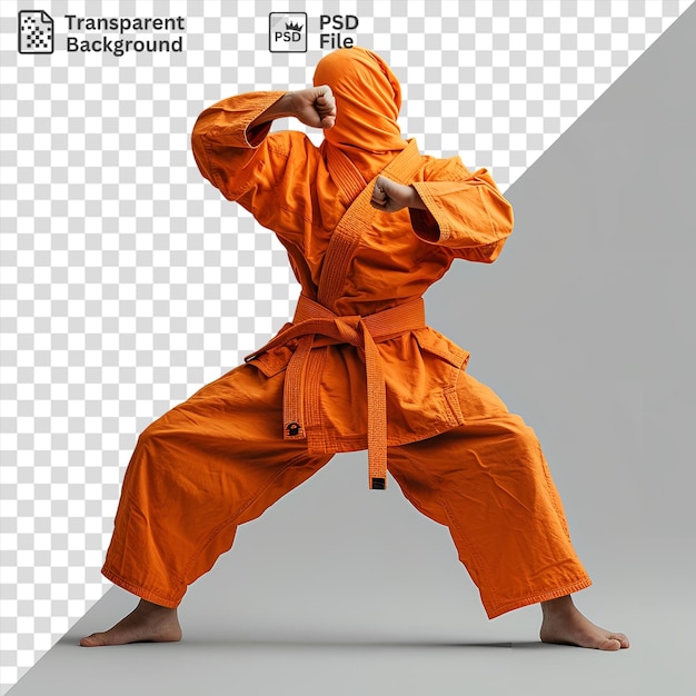 PSD premium of realistic photographic judo masters martial arts training captured with bare feet and hands