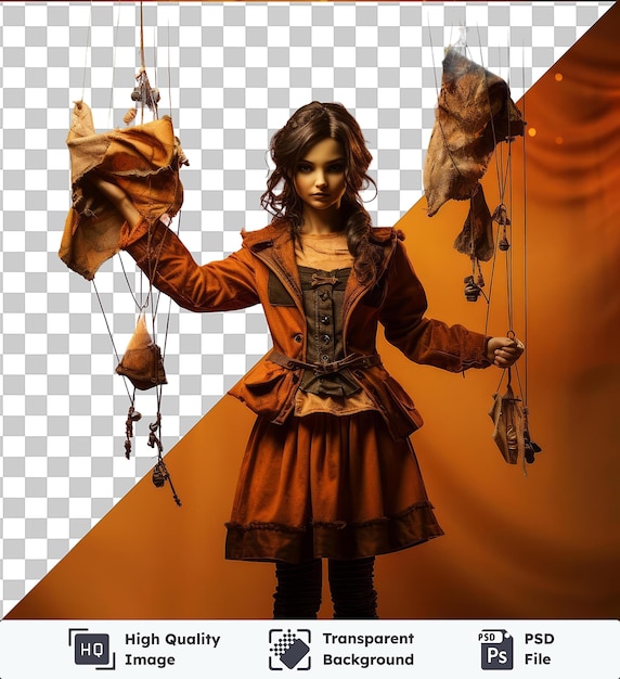 PSD premium of realistic photographic puppeteer_s puppet