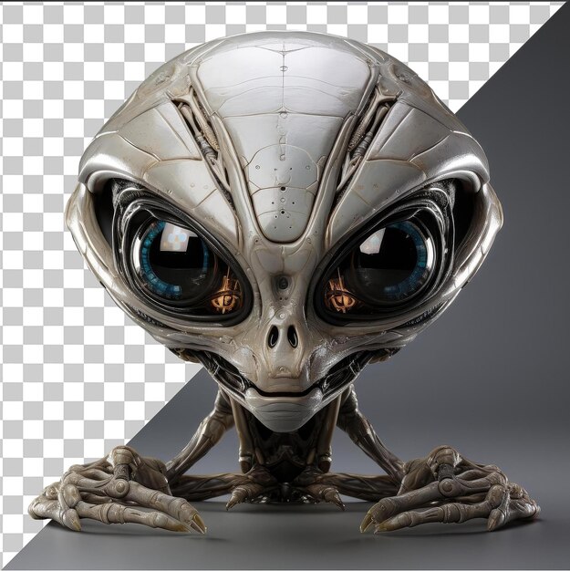 PSD premium of realistic photographic xenologist _ s alien artifact the alien