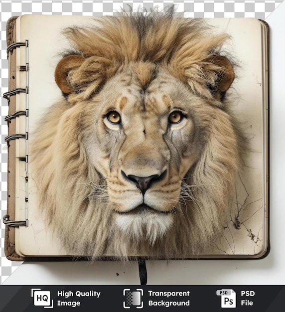 PSD premium of realistic photographic zoographer_s notebook