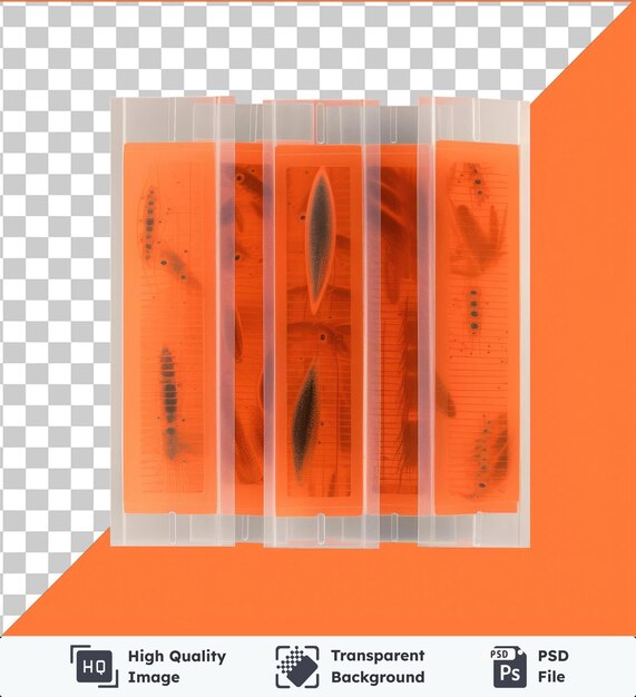 PSD premium of realistic photographic zooplankton researcher _ s microscope slides a close up of a pair of scissors