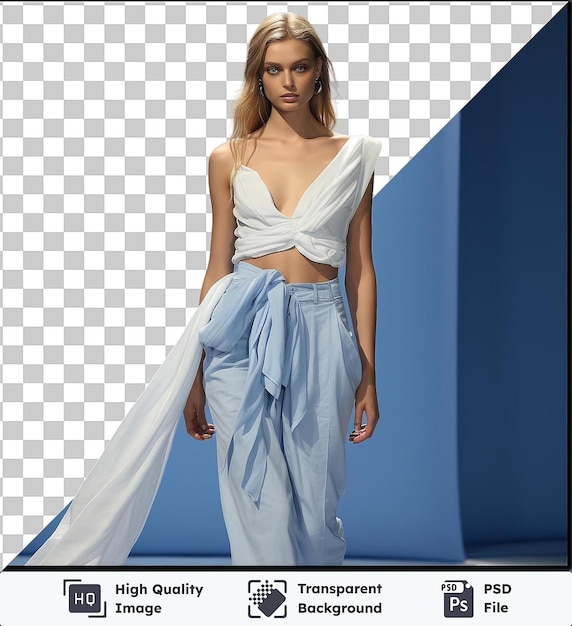 PSD premium realistycznej fotografii fashion model_s runway