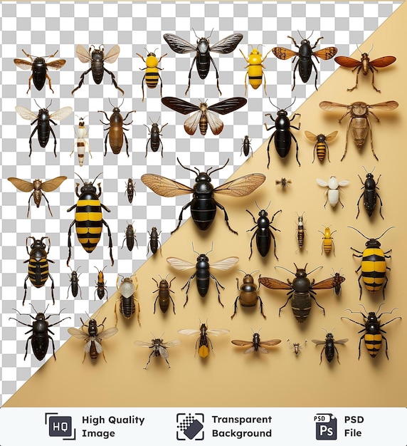 PSD premium realistycznych zdjęć fotograficznych forensic entomologist_s okazów owadów