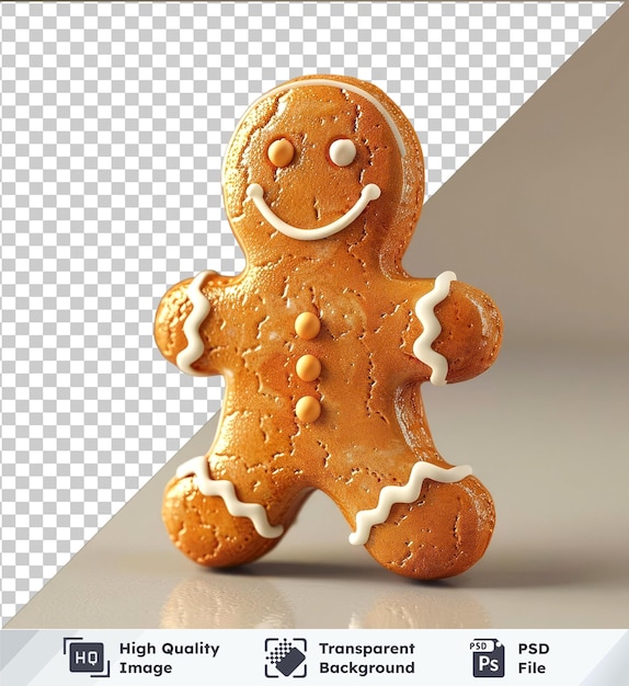 PSD premium set of gingerbread man png psd images