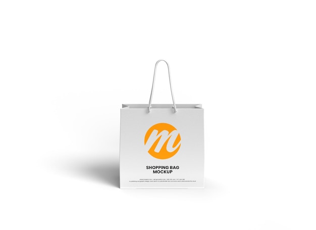 Sacchetto della spesa premium o design mockup del sacchetto di carta