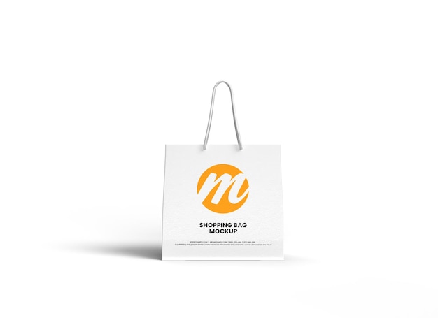 Premium shopping bag or paper bag mockup design