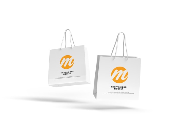 PSD premium shopping bag or paper bag mockup design