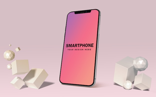 Premium smartphone mockup template free psd