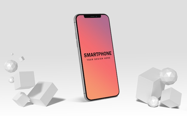 Premium smartphone screen mockup free psd