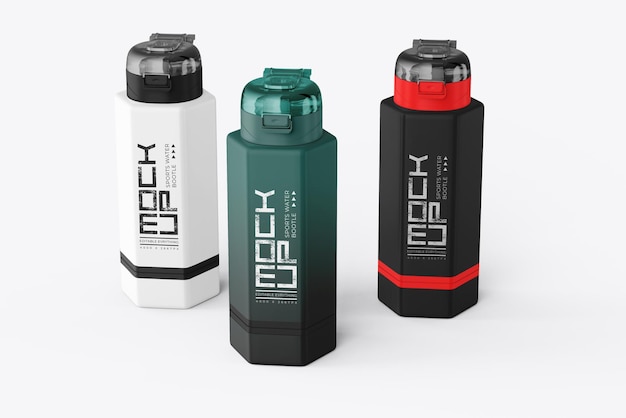 Premium Sports Bottle psd mockup