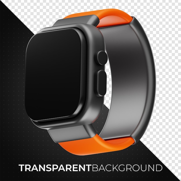 Premium technology smart watch icon 3d rendering on isolated background PNG