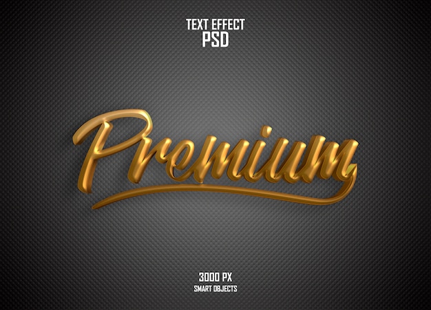 PSD effetto di testo premium