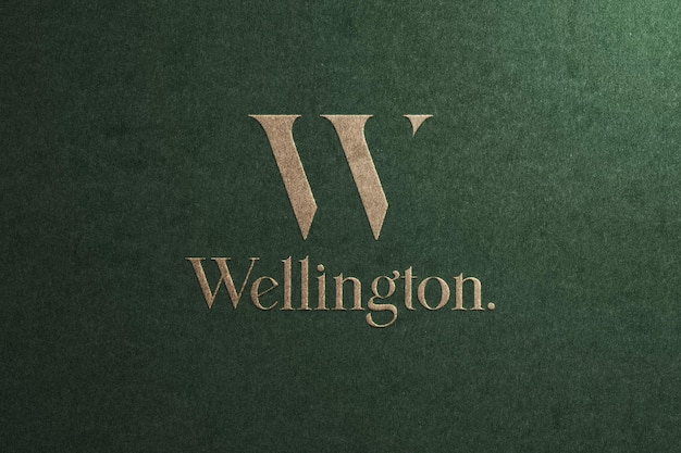 Premium Wellington Logo Mockup