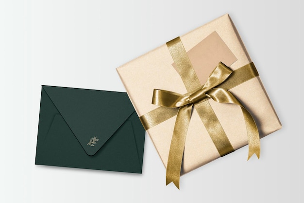 present box mockup celebration psd