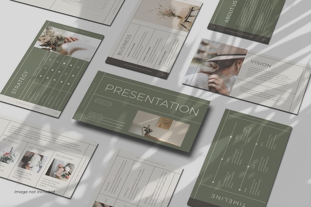 PSD presentatie dia mockup