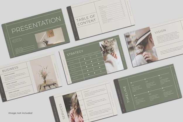 PSD presentatie dia mockup