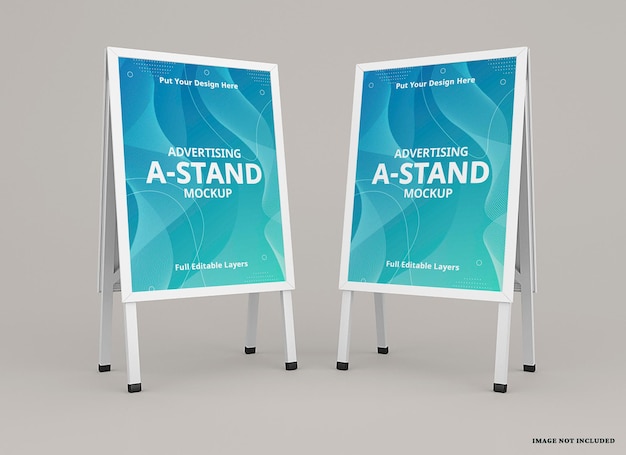 Presentatie een standbanner mockup