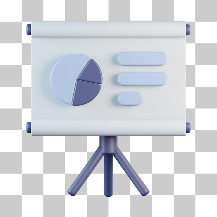 PSD иконка презентация 3d