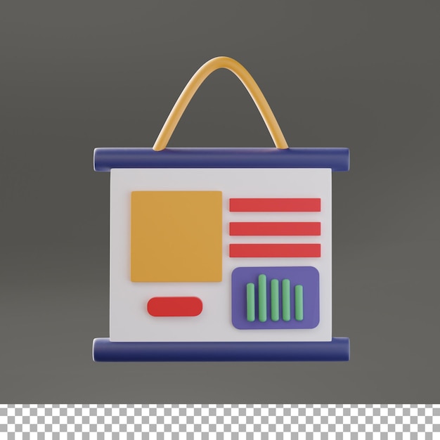 Presentation 3d icon