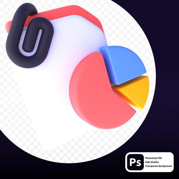 PSD presentation in 3d render for graphic asset web presentation or other