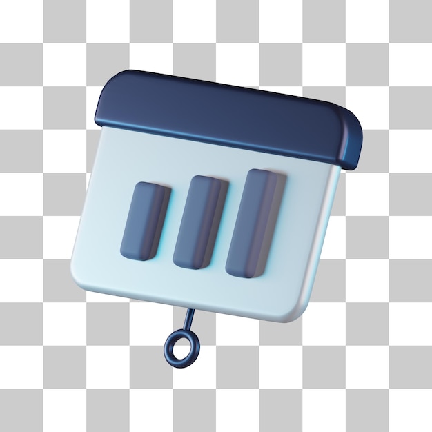 presentation board 3d icon